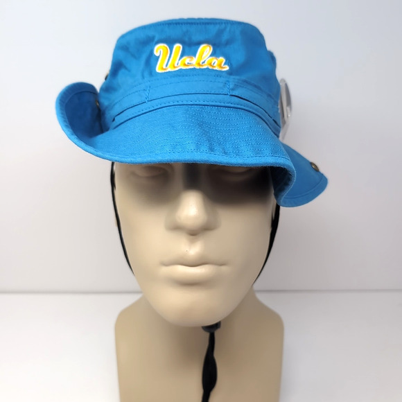 UCLA Bruins NCAA Bucket Hat OS One Size Blue Gold Embroidered Adjustable NEW NWT - Picture 2 of 11